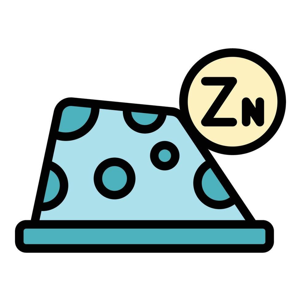 Zn food icon vector flat