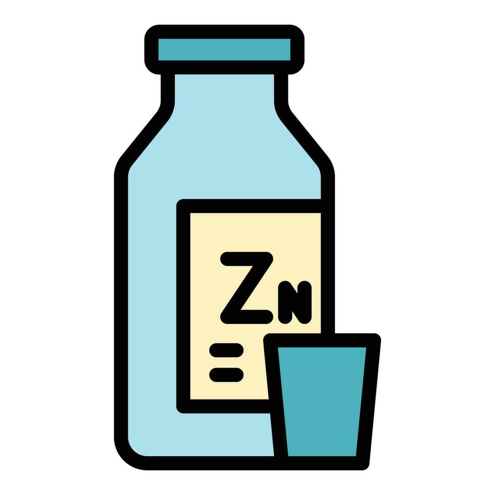 Zn drink icon vector flat