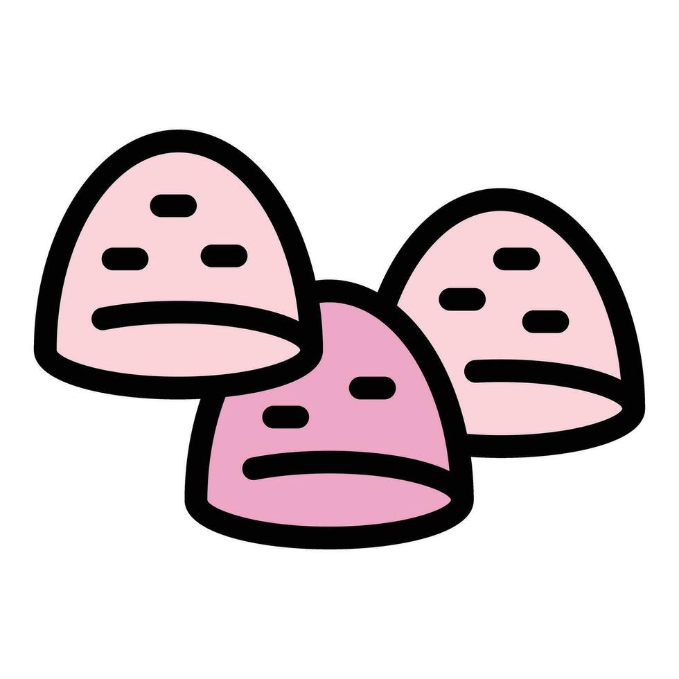 Jelly food icon vector flat