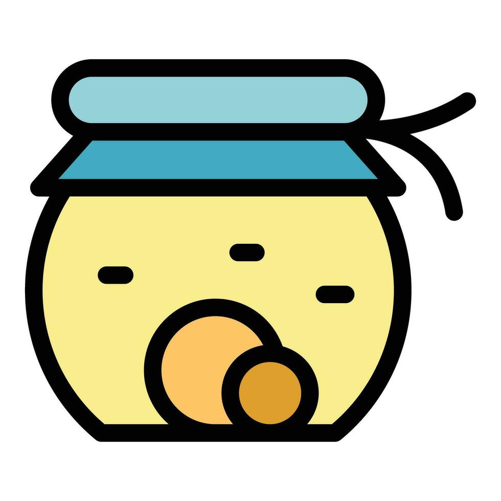 Gem jar icon vector flat