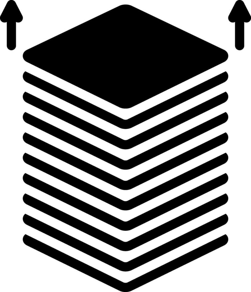 solid icon for pile vector