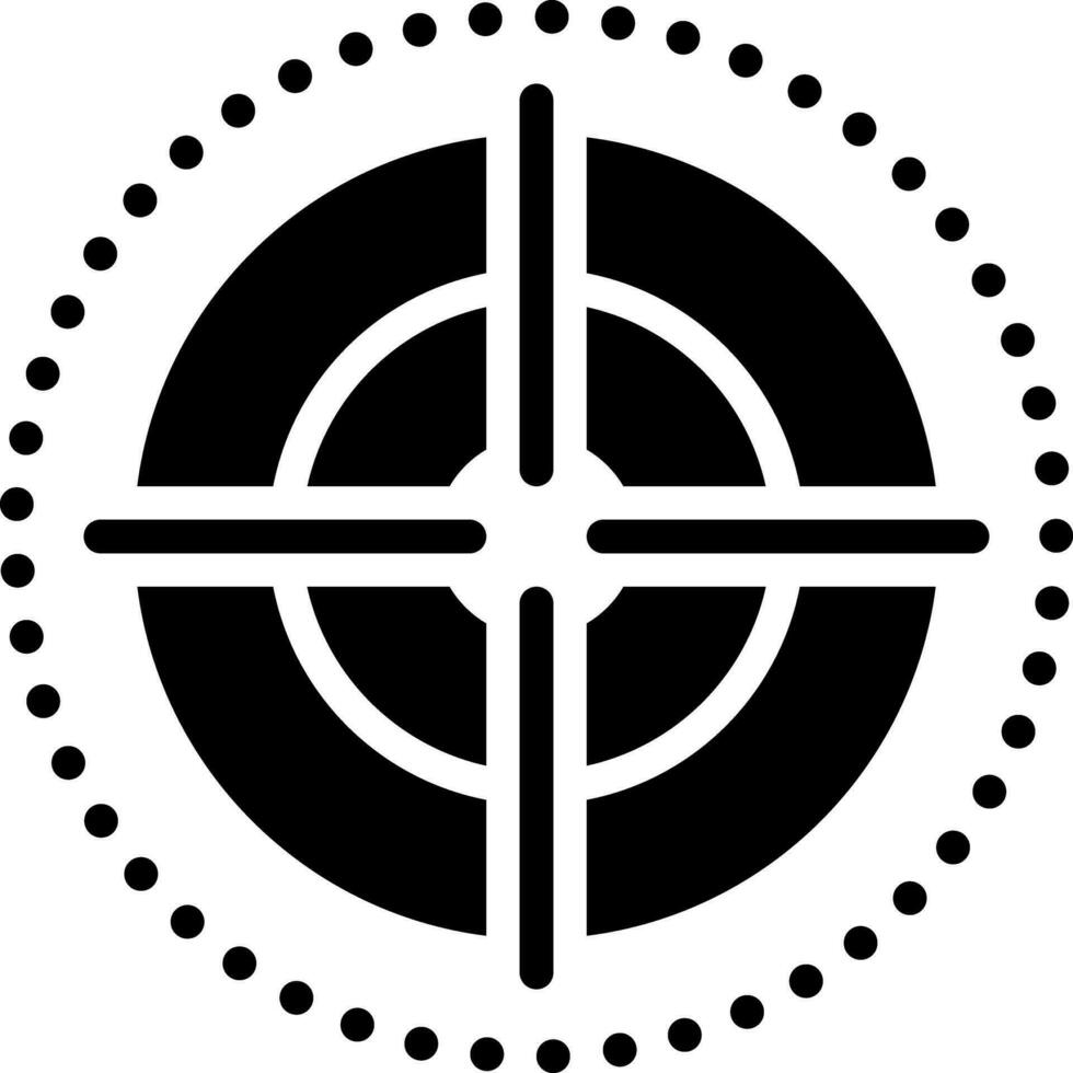 solid icon for focus vector