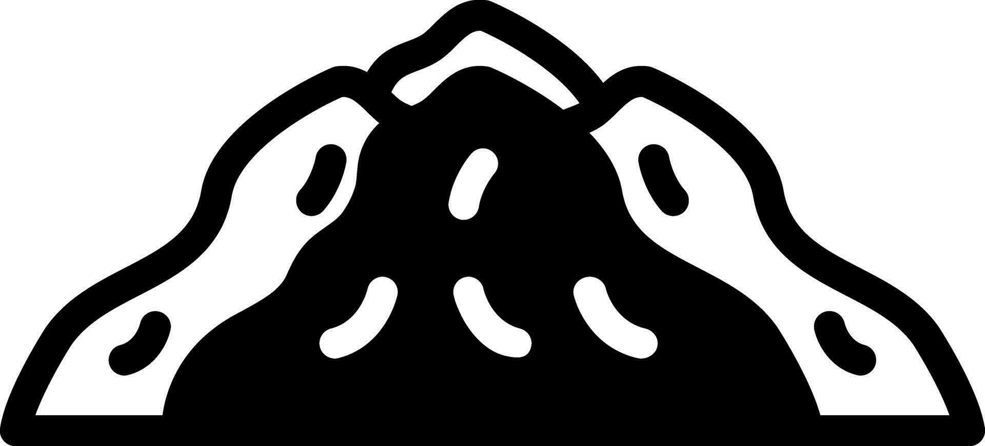 solid icon for pile vector