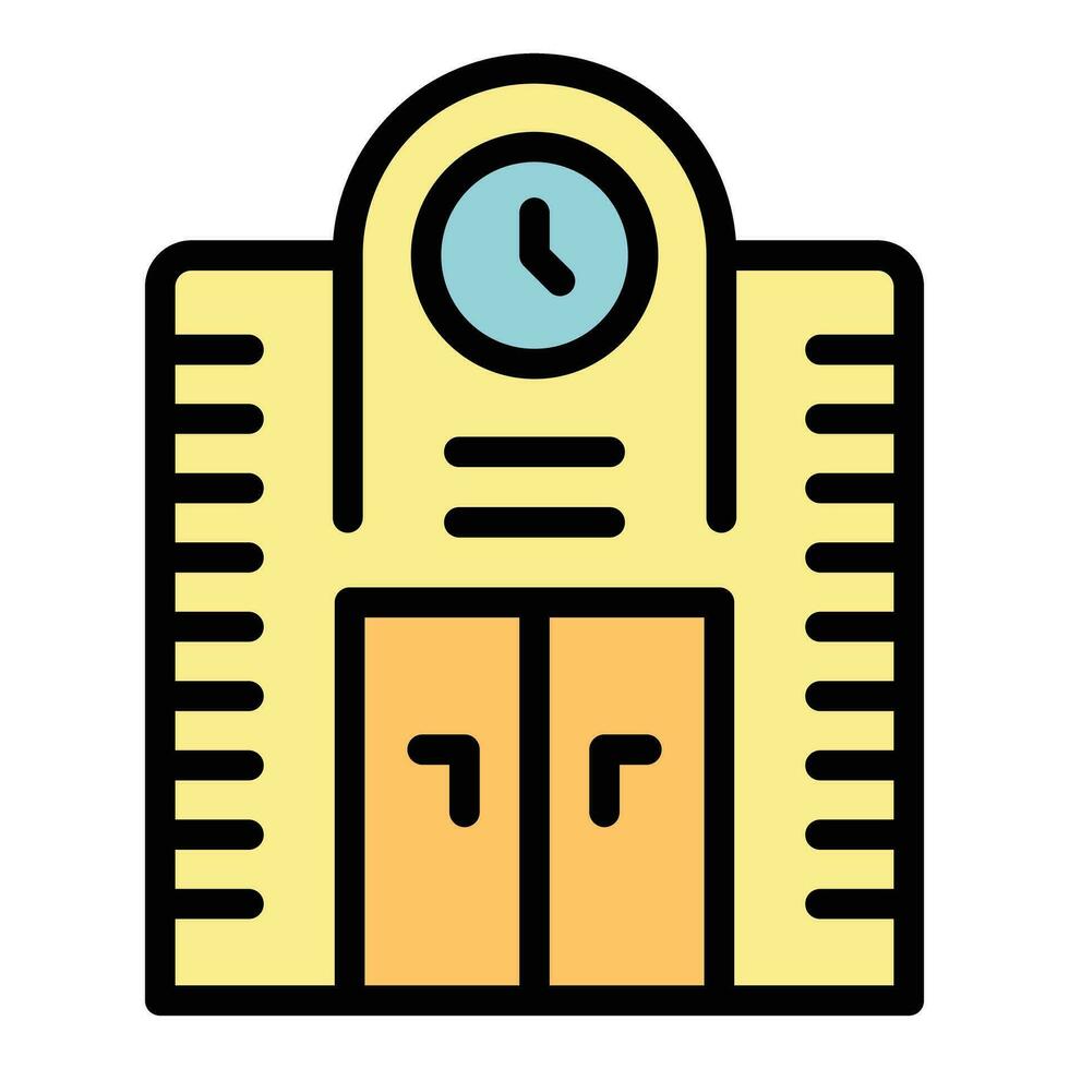College icon vector flat