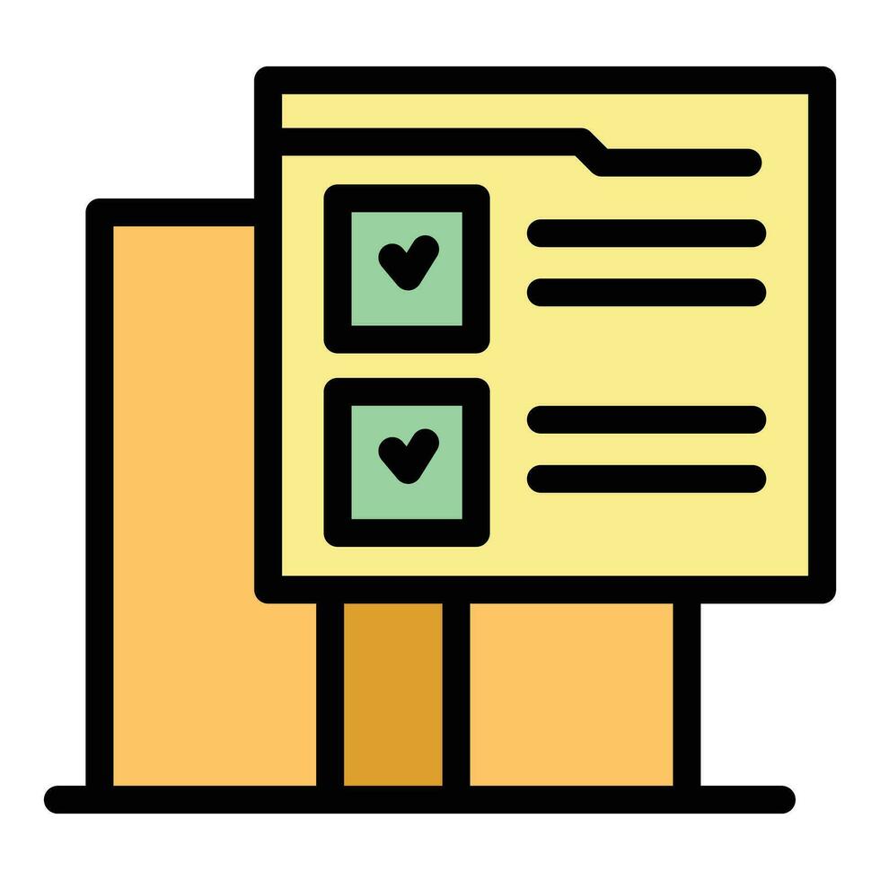 Check form icon vector flat