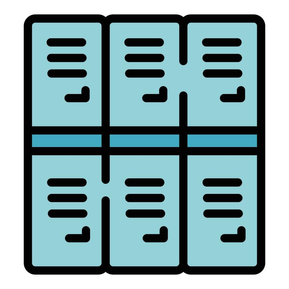 University locker icon vector flat