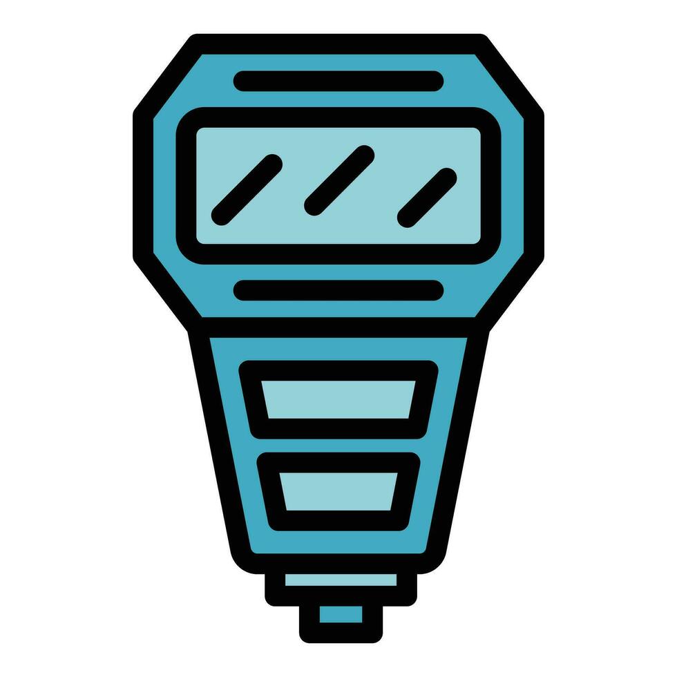 Camera flashlight icon vector flat