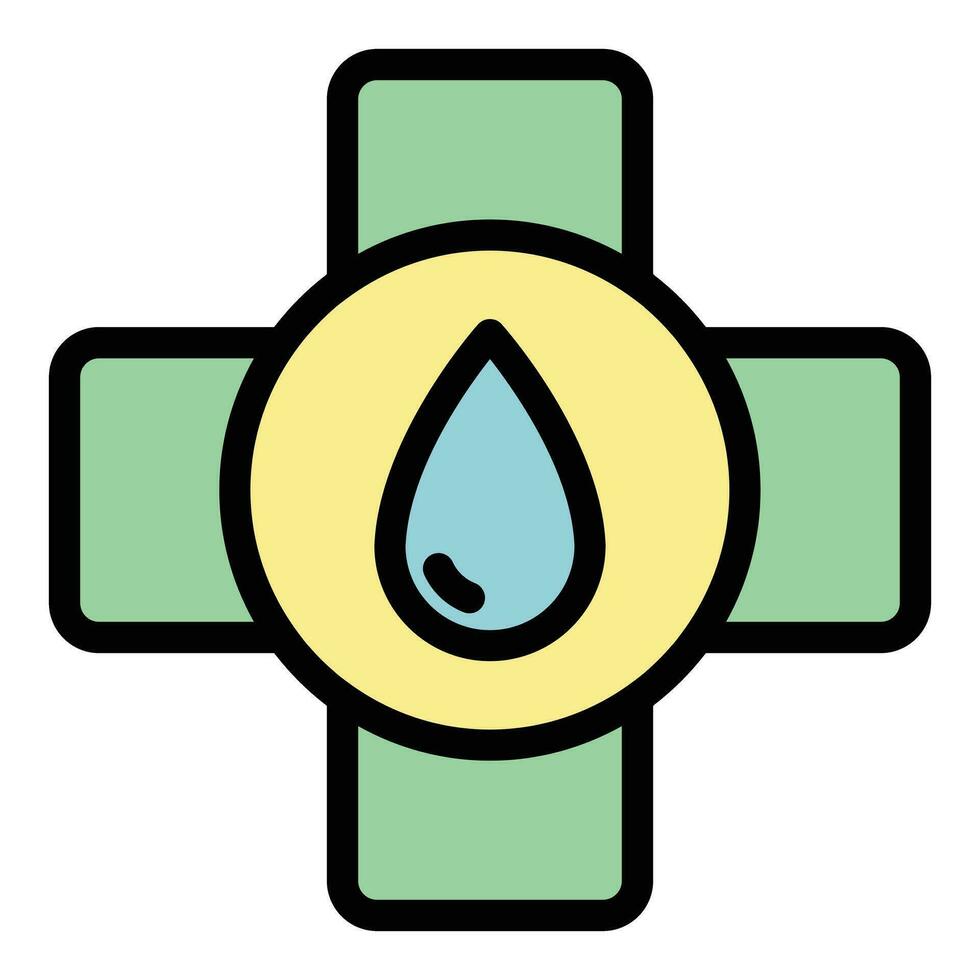 Save water icon vector flat
