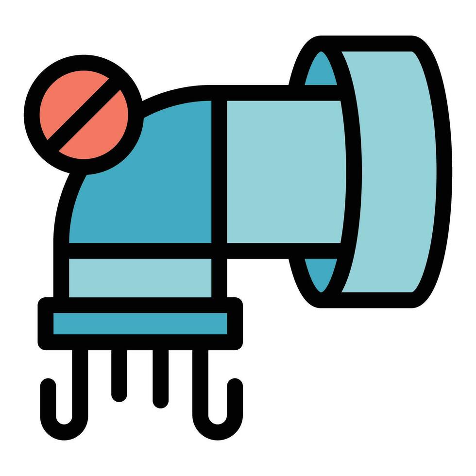 Water tap consumption icon vector flat