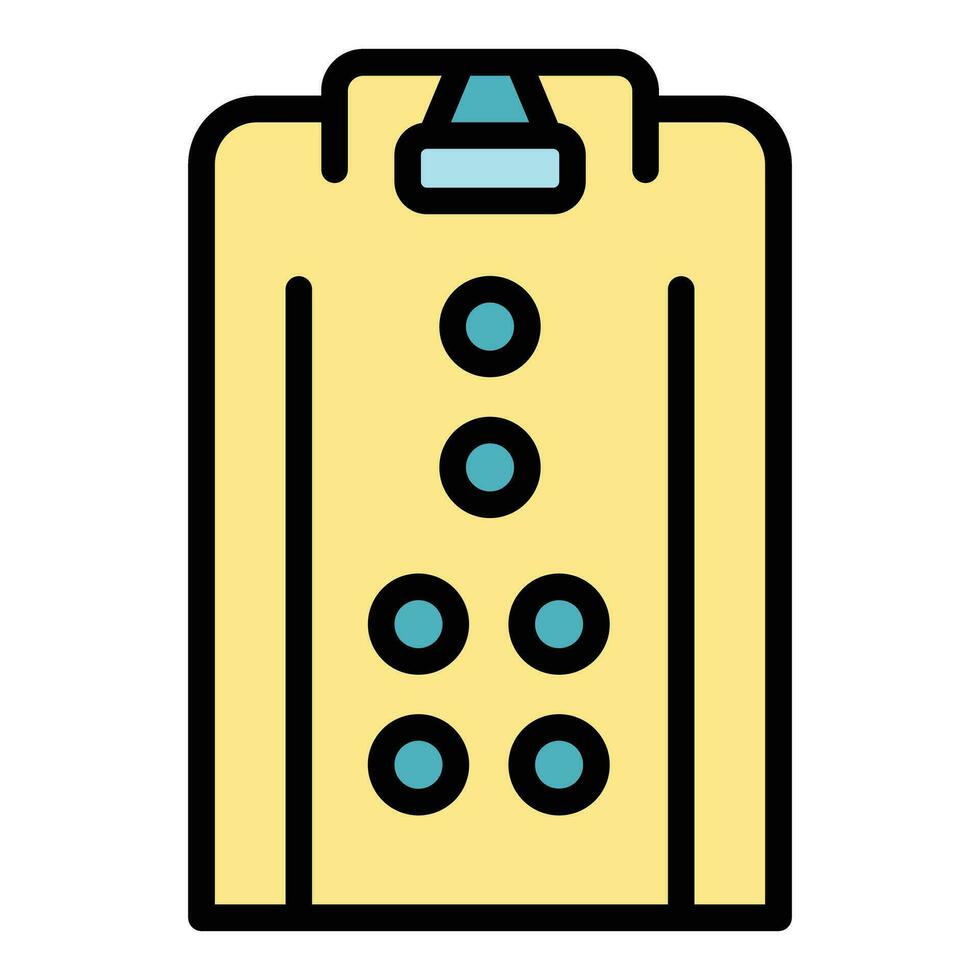 Hydro massage cabine icon vector flat