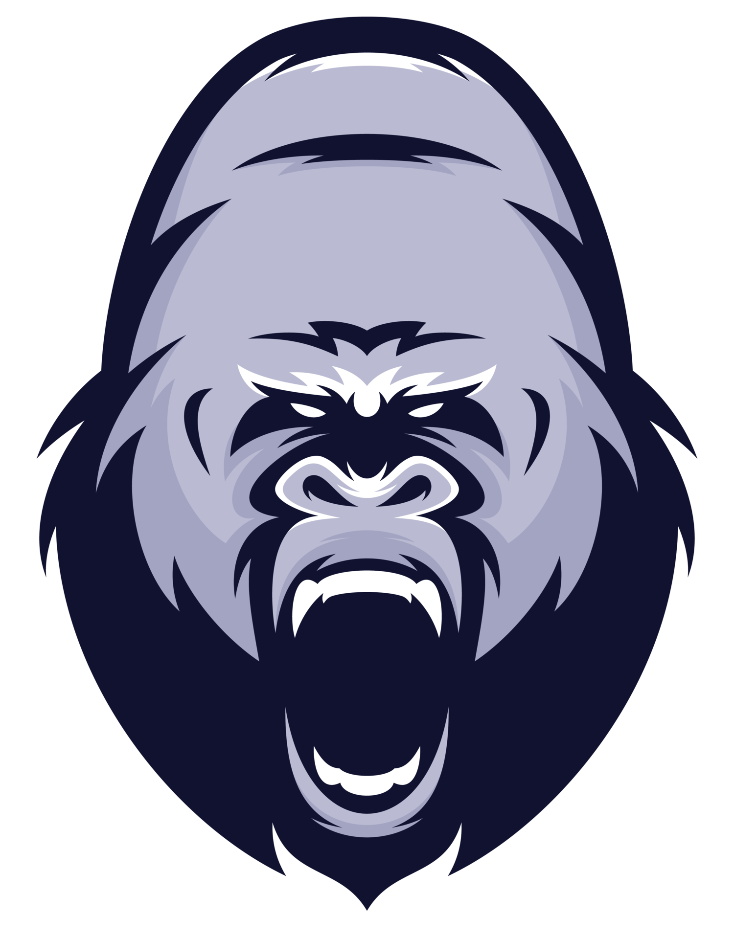 Colorful Kingkong Animal Beast Head Sport Logo 27154879 PNG