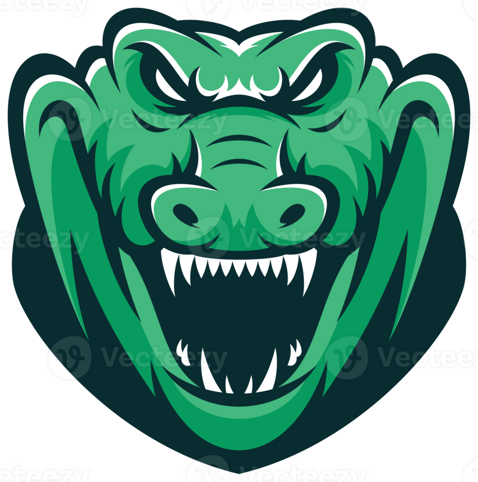 Colorful Crocodile  Animal Beast Head Sport Logo png