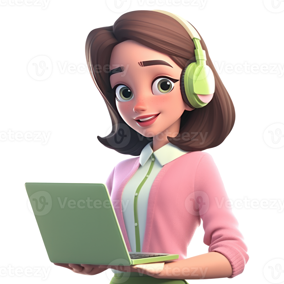 Call center people working wearing headsets with laptop, microphones, talking to customers. Customer support help, hotline operators consult service, global online technical support. png