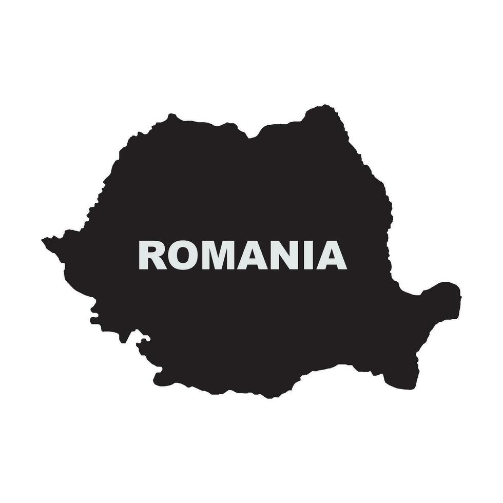 Romania map icon vector