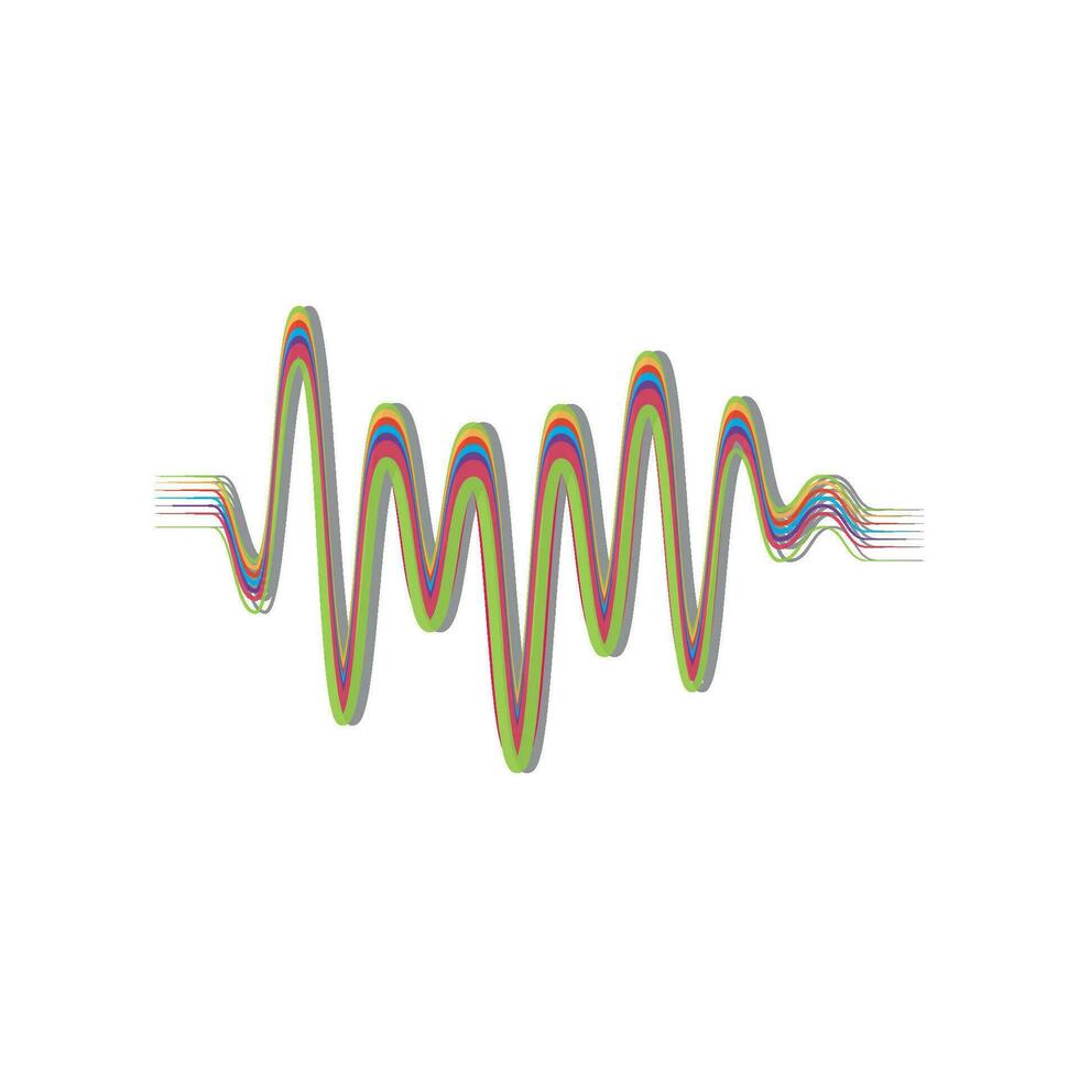 Sound wave logo vector