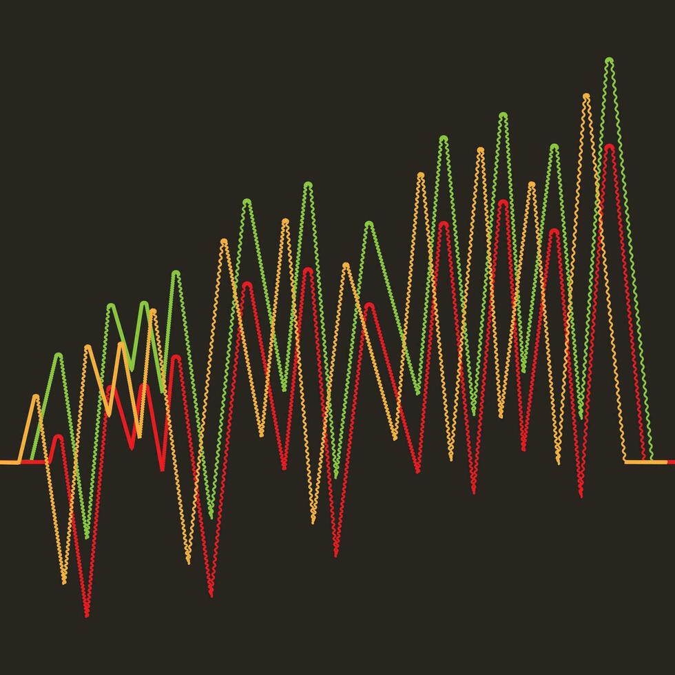 Analysis chart icon vector