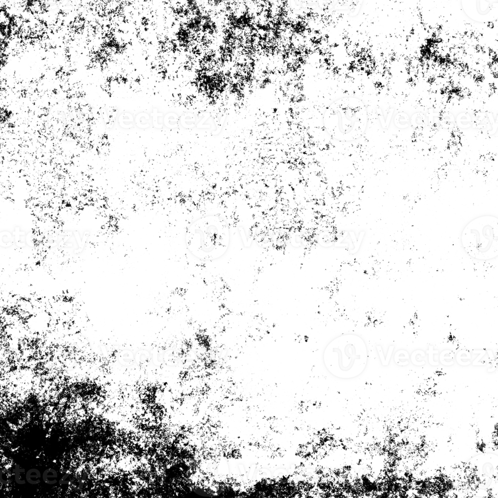 Rustic grunge texture with grain and stains. Abstract noise background. PNG graphic illustration with transparent background.