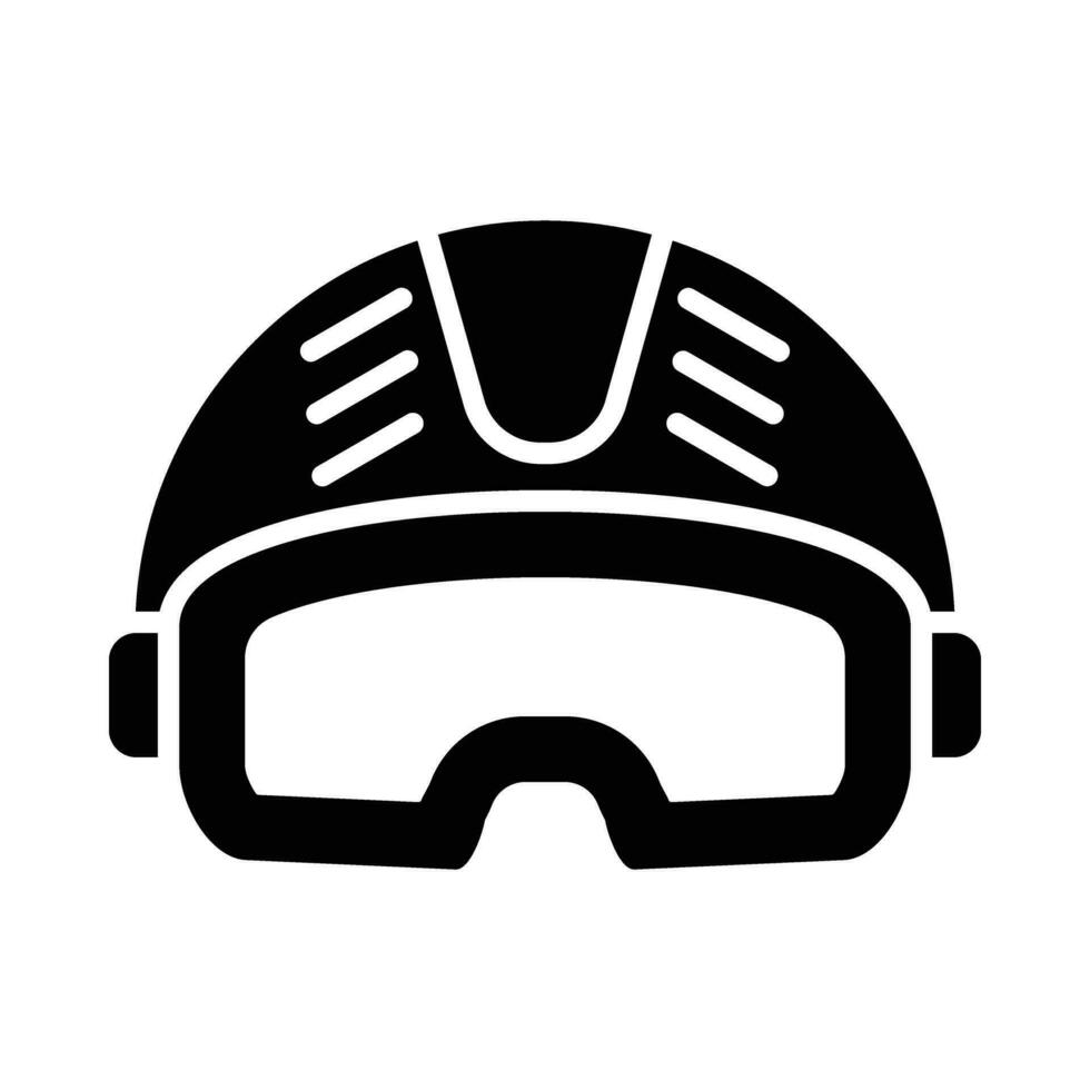 Helmet Vector Glyph Icon For Personal And Commercial Use.