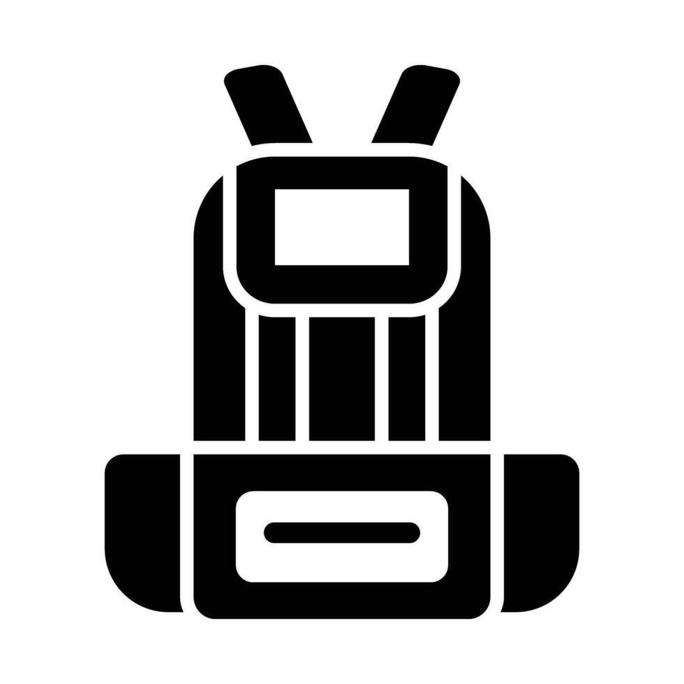 Backpack Vector Glyph Icon For Personal And Commercial Use.
