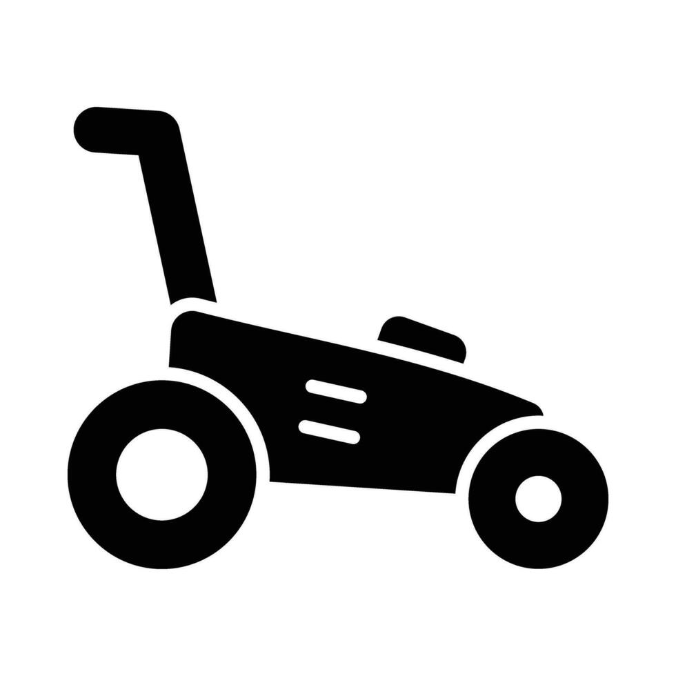 Grass Cutter Vector Glyph Icon For Personal And Commercial Use.