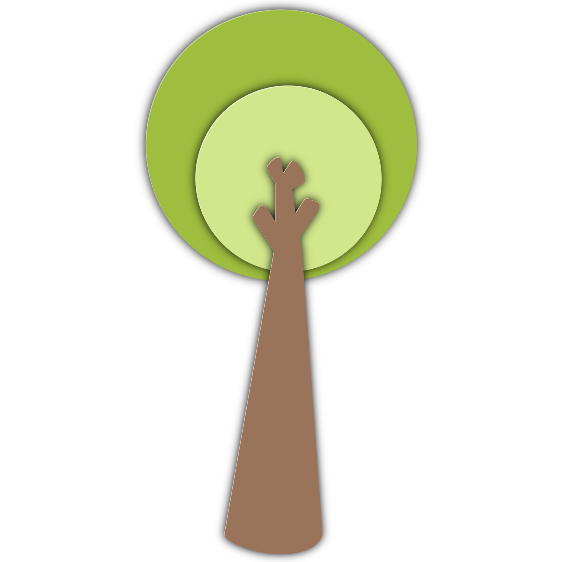 Tree paper cut 27155880 PNG