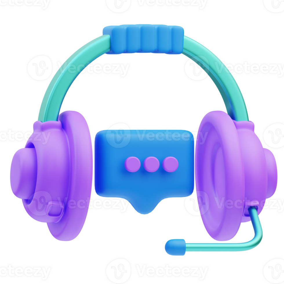 Virtual Assistant 3D Illustration png