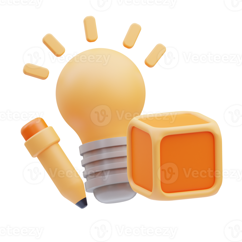 Idea 3D Illustration png