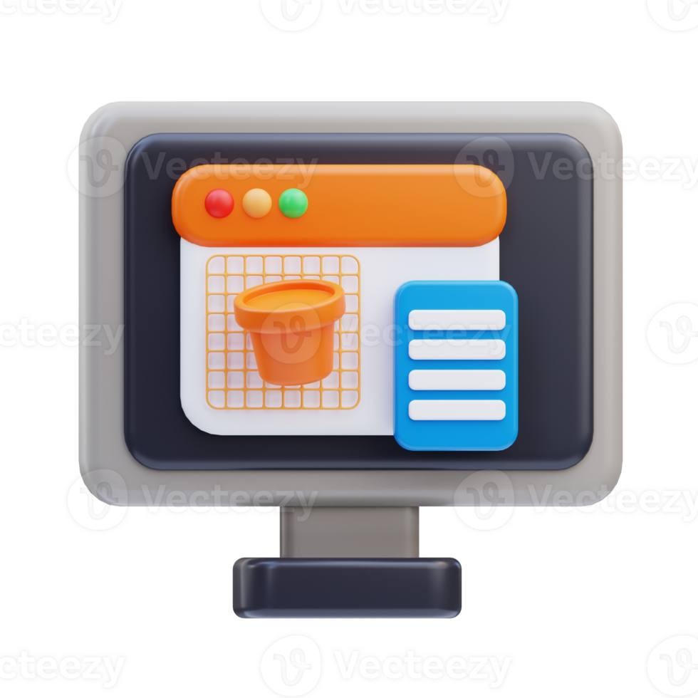 Precision Modeling 3D Illustration png