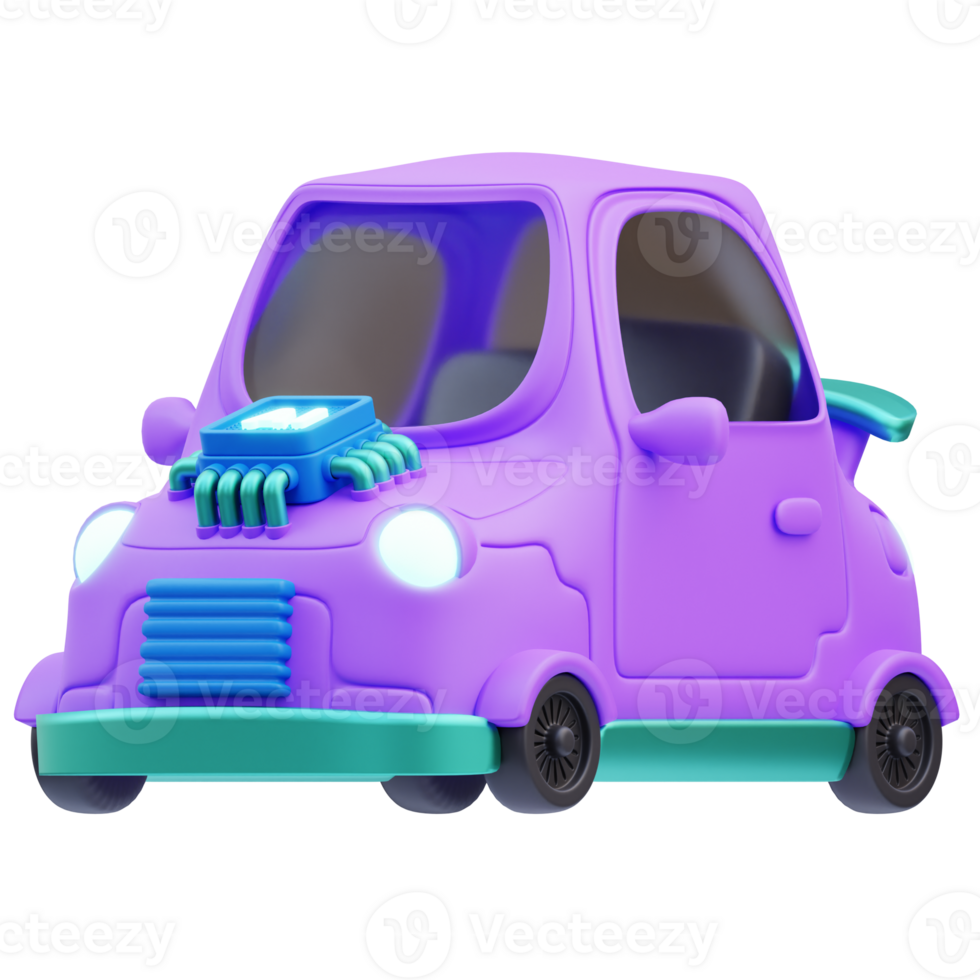 Autonomous Vehicles 3D Illustration png