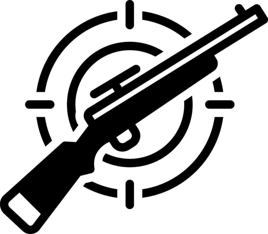 solid icon for hunting vector