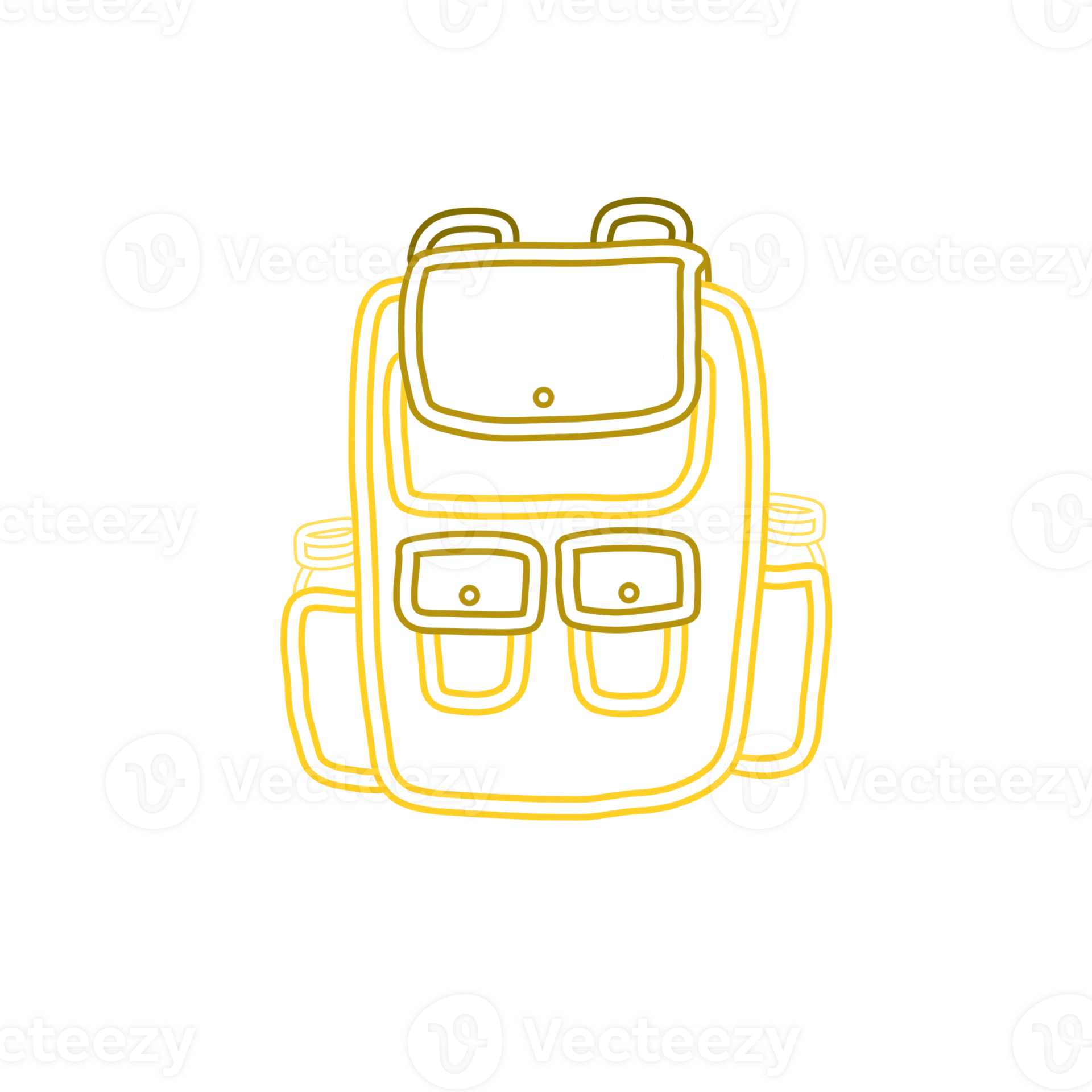 Yellow Backpack for decor 27156220 PNG