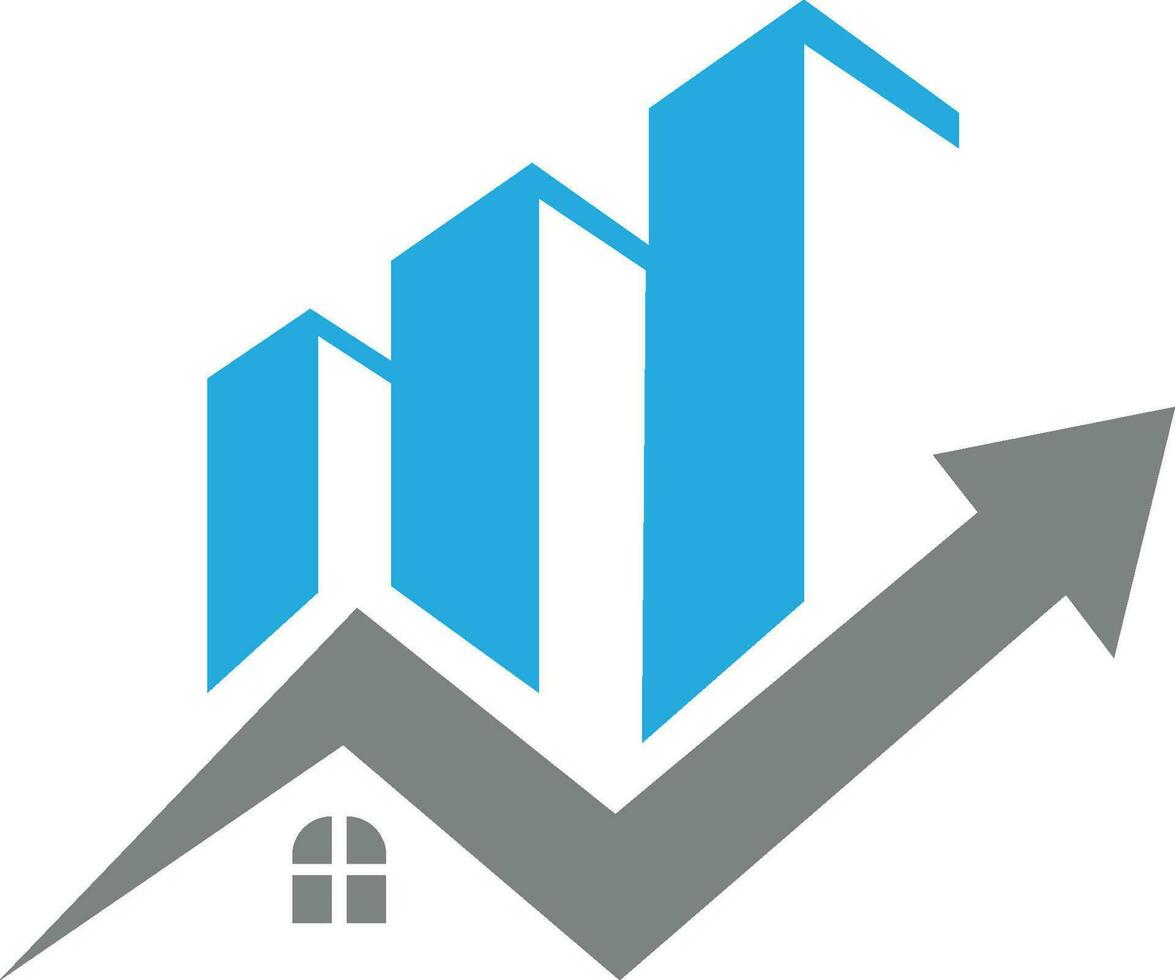 financiero y basado en inversiones logo icono para el propiedad, real inmuebles gratis vector