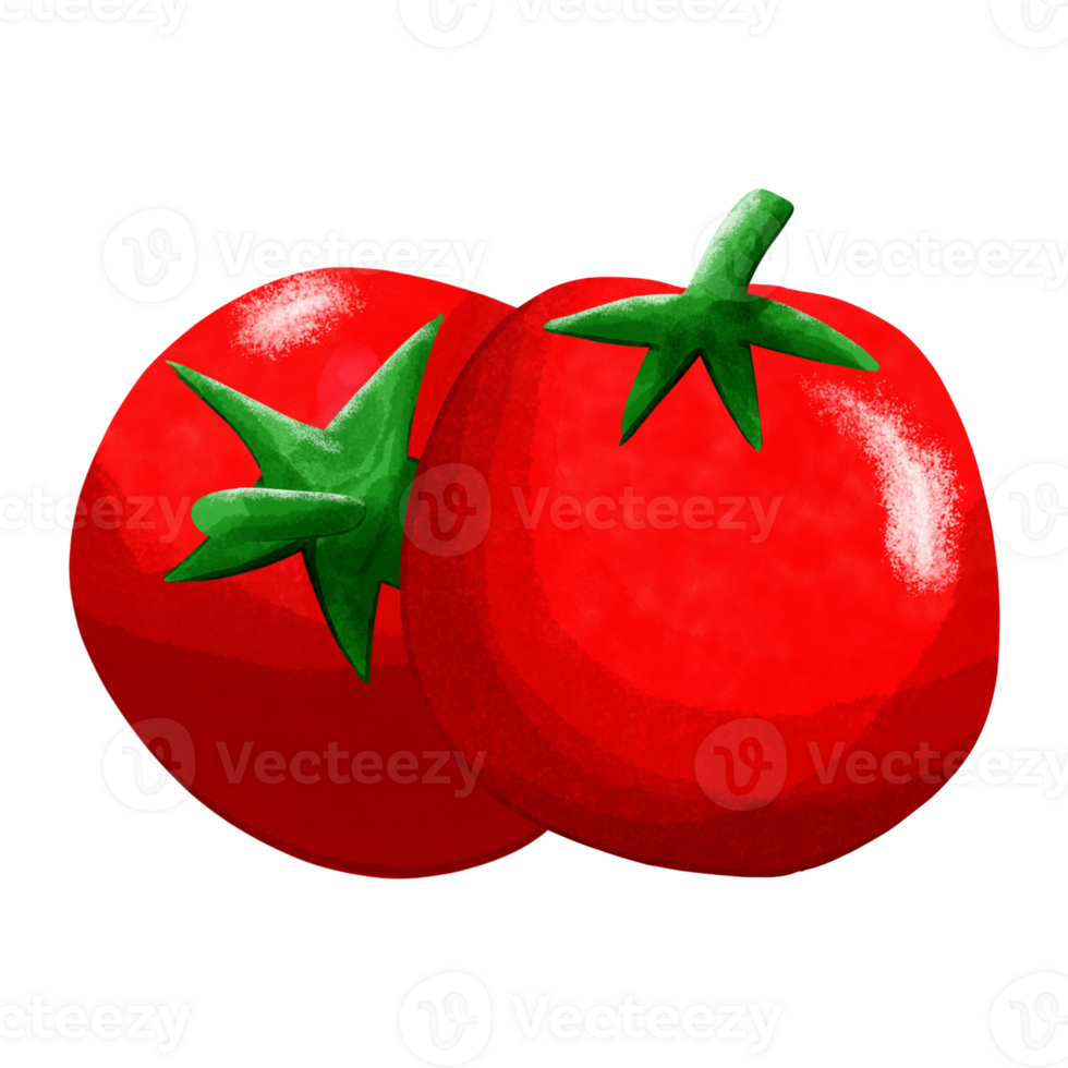 Cute and delicious fresh tomato png