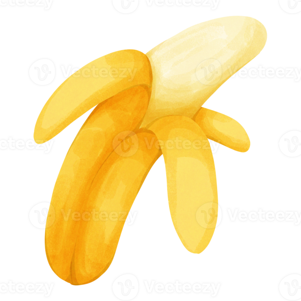 Cute smooth banana png