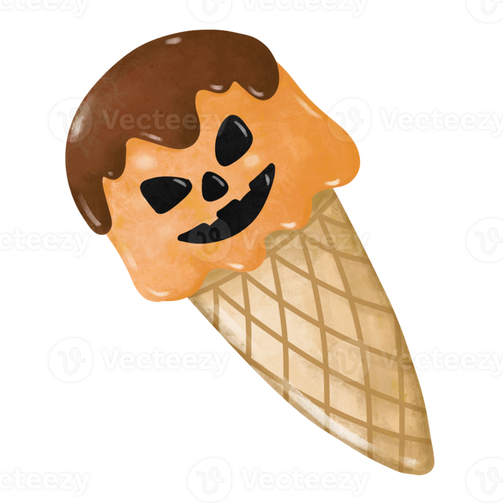 Cute a big halloween icecream png