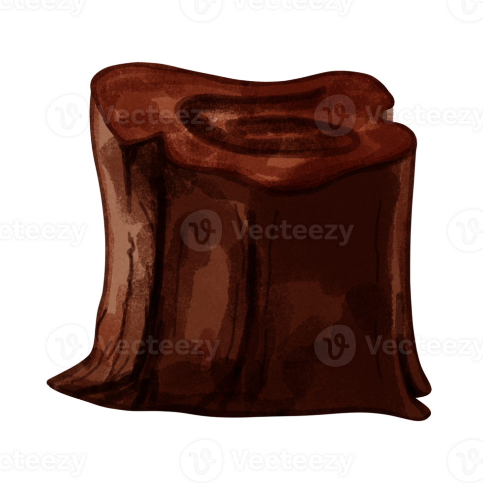 A lonely dry stump hand draw png