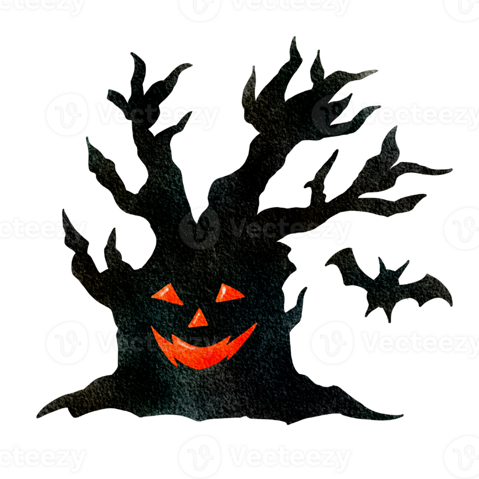 The isolated Devil's Tree and the bat png