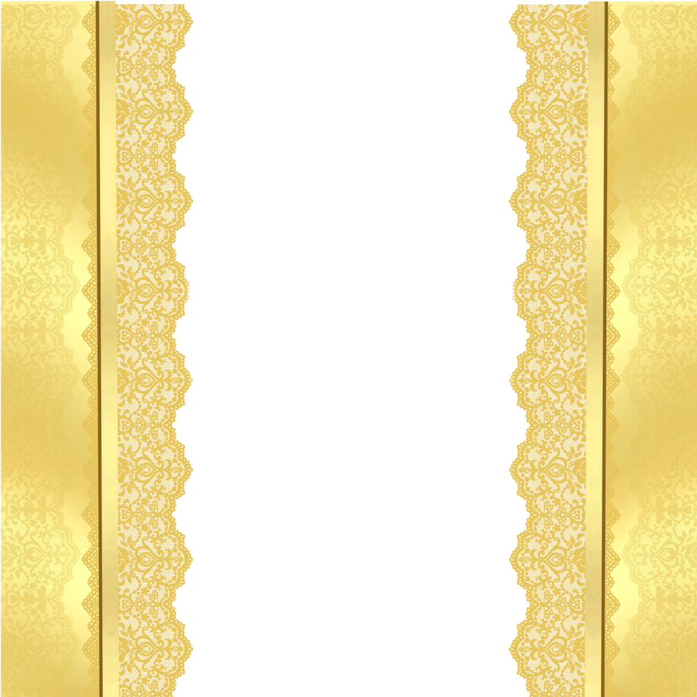 Golden Islamic Border Luxury Pattern png