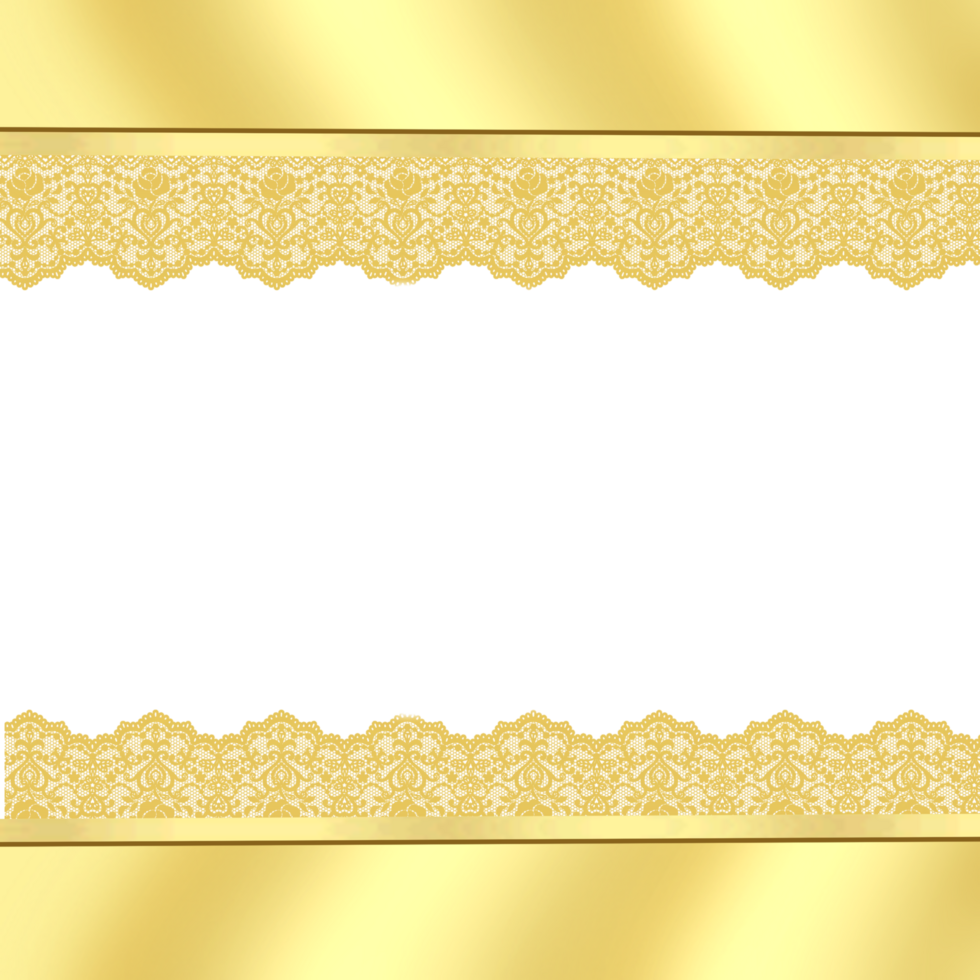 Golden Islamic Border Luxury Pattern png