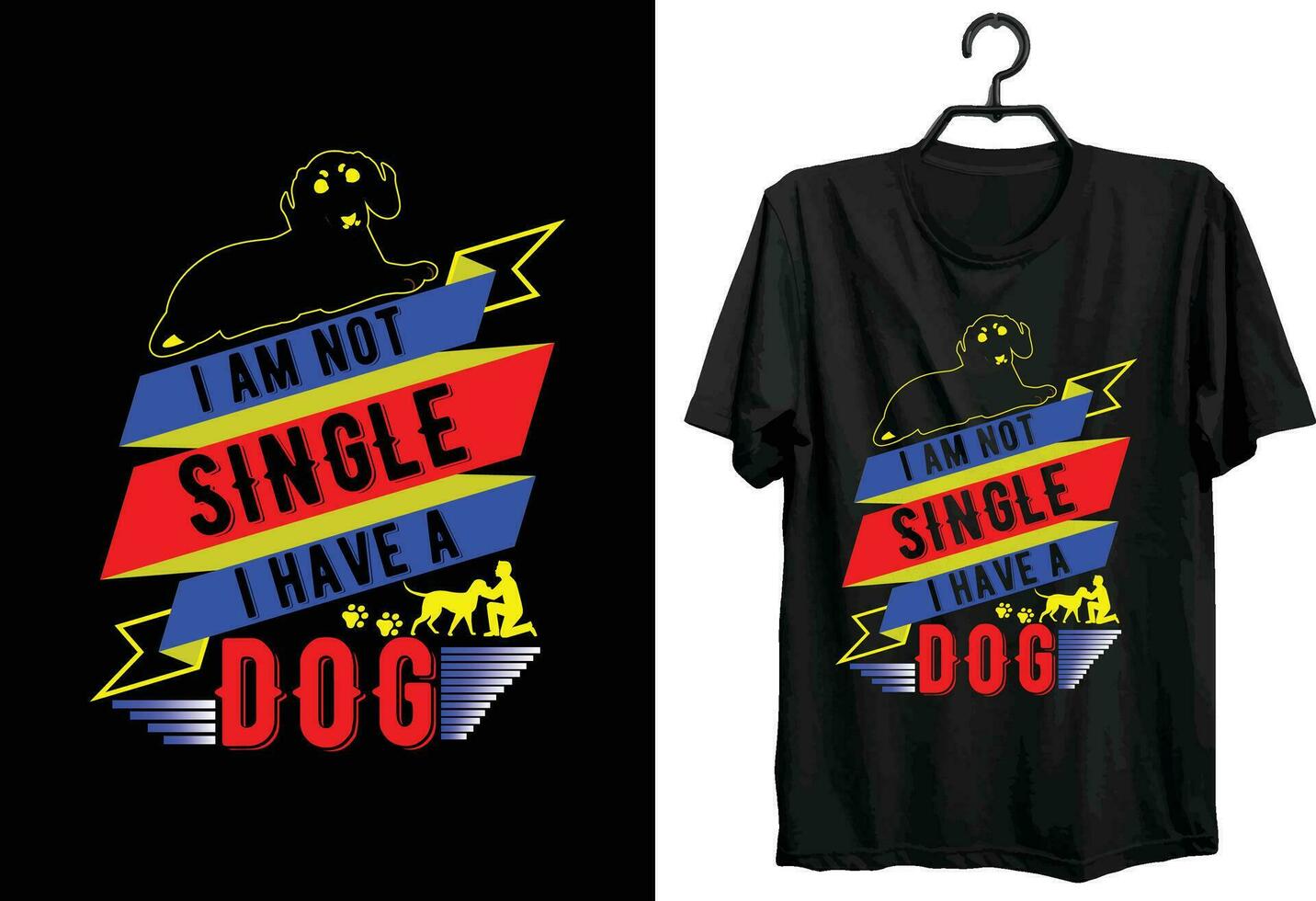 Dog t-shirt design Funny Gift item for Dog Lover People vector