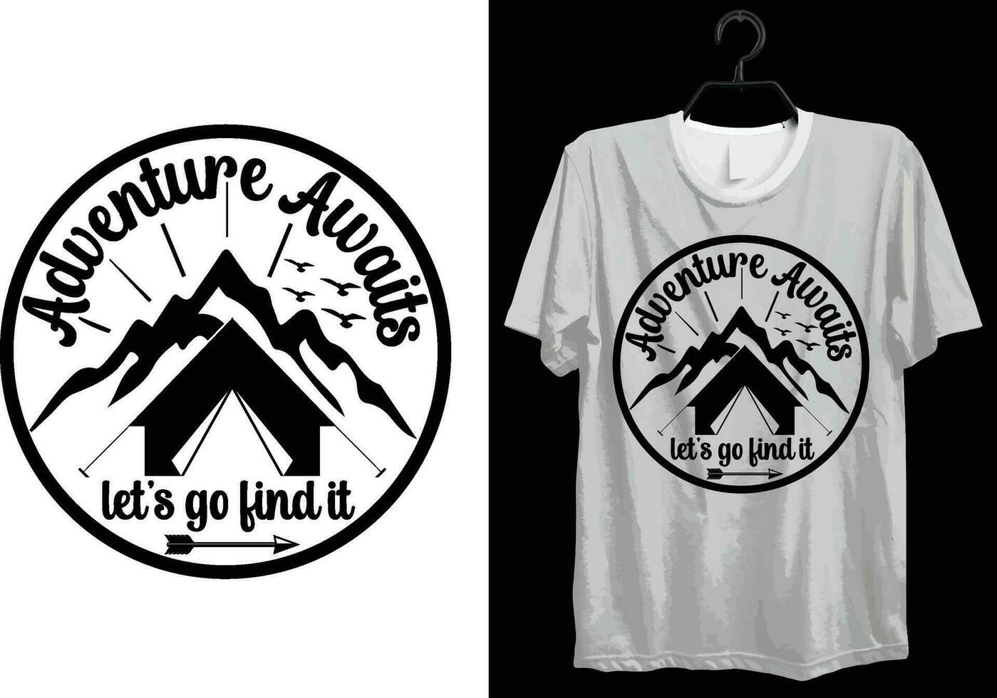 Camping T-shirt Design. Funny Gift Camping T-shirt Design For Camp Lovers. Typography, Custom, Vector t-shirt design. World All Camper T-shirt Design For Adventure