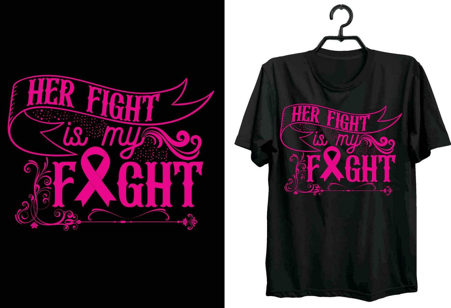 Breast Cancer T-shirt Design. World Breast Cancer Day t-shirt design. custom, Typography And Vector t-shirt design