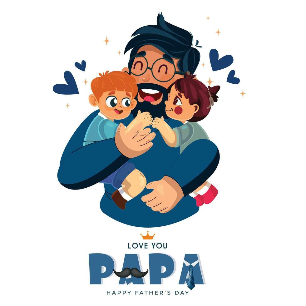 The Best Dad Forever poster vector