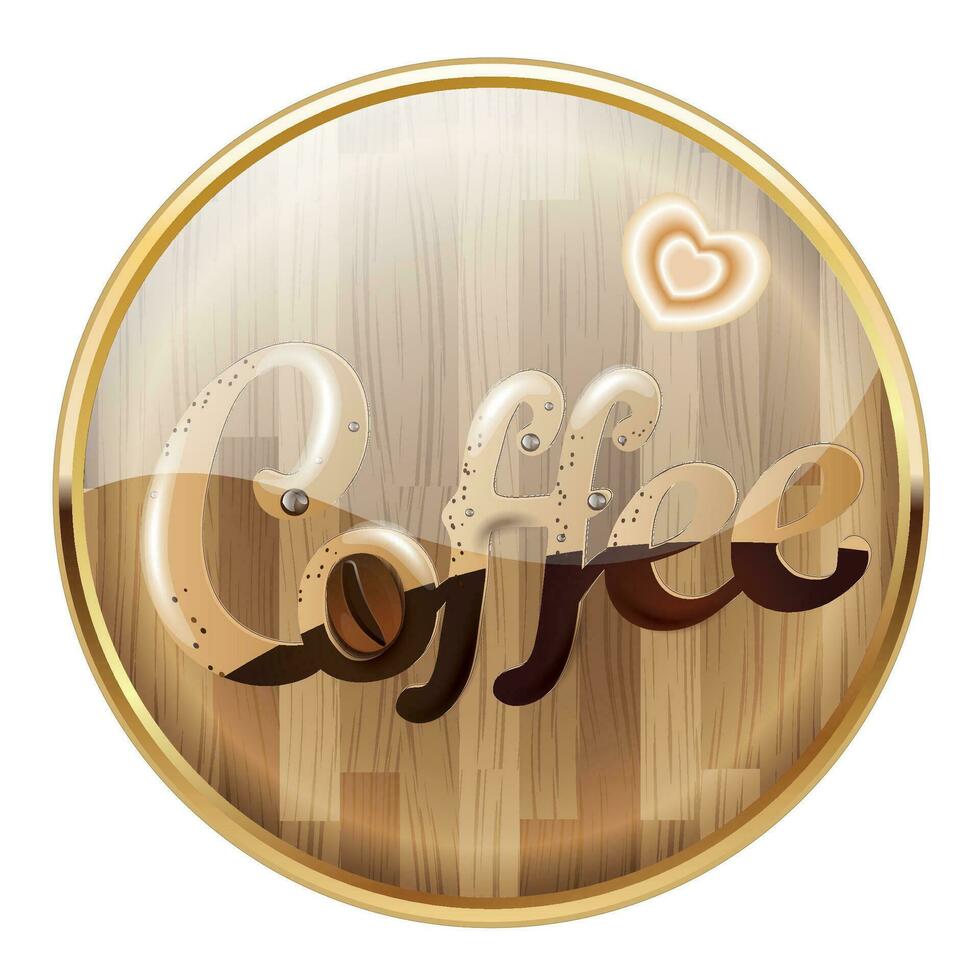 coffee app icons badge vector