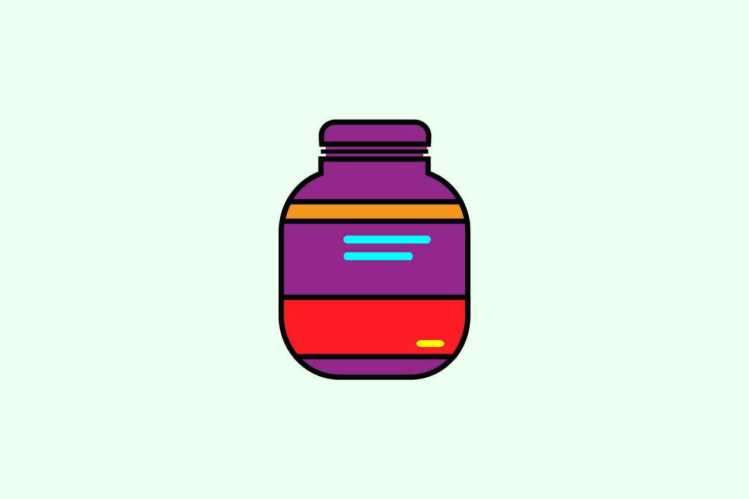 a bottle of vitamin water is shown on a green background vector