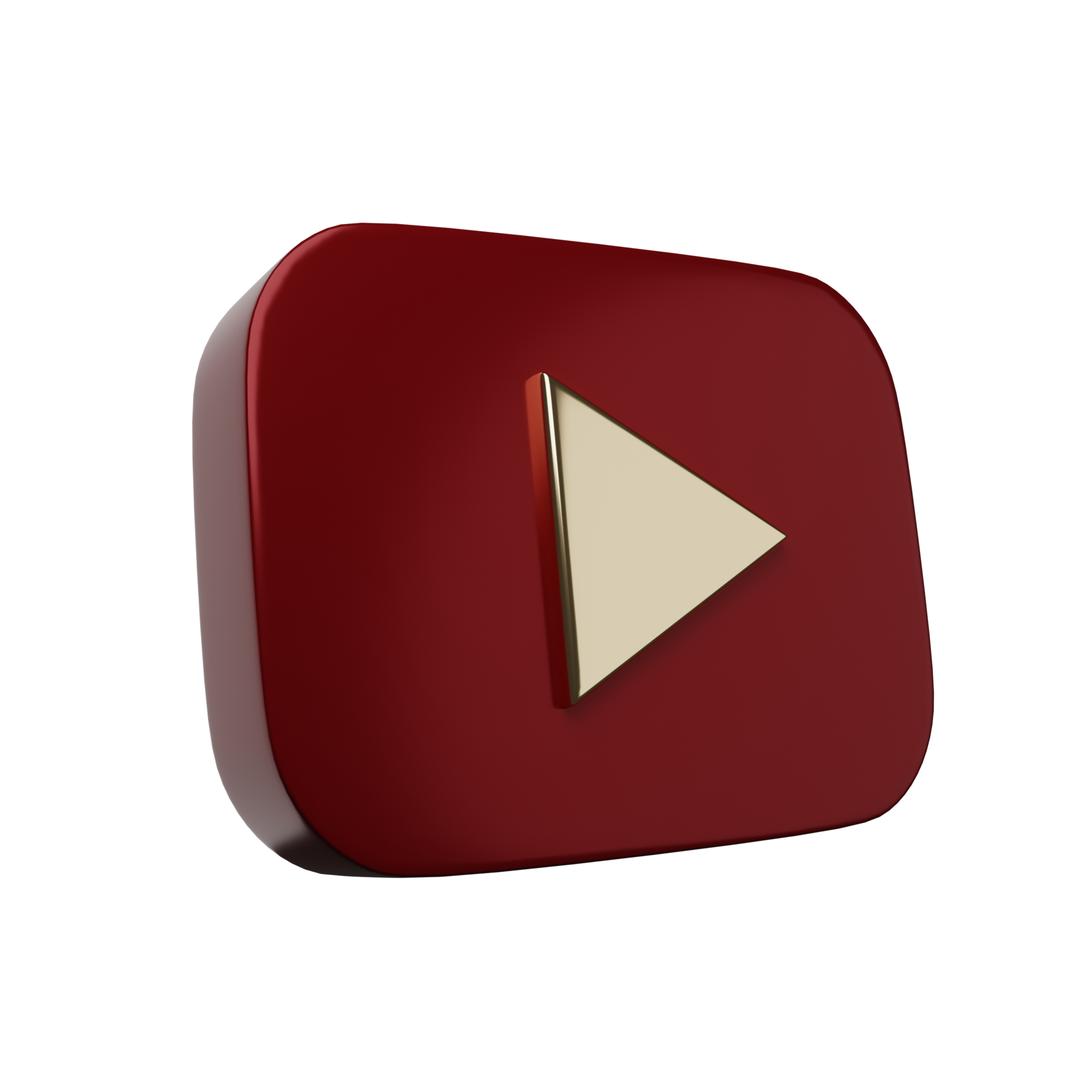 3d. Realistic video icon isolated on transparent background. 27156589 PNG