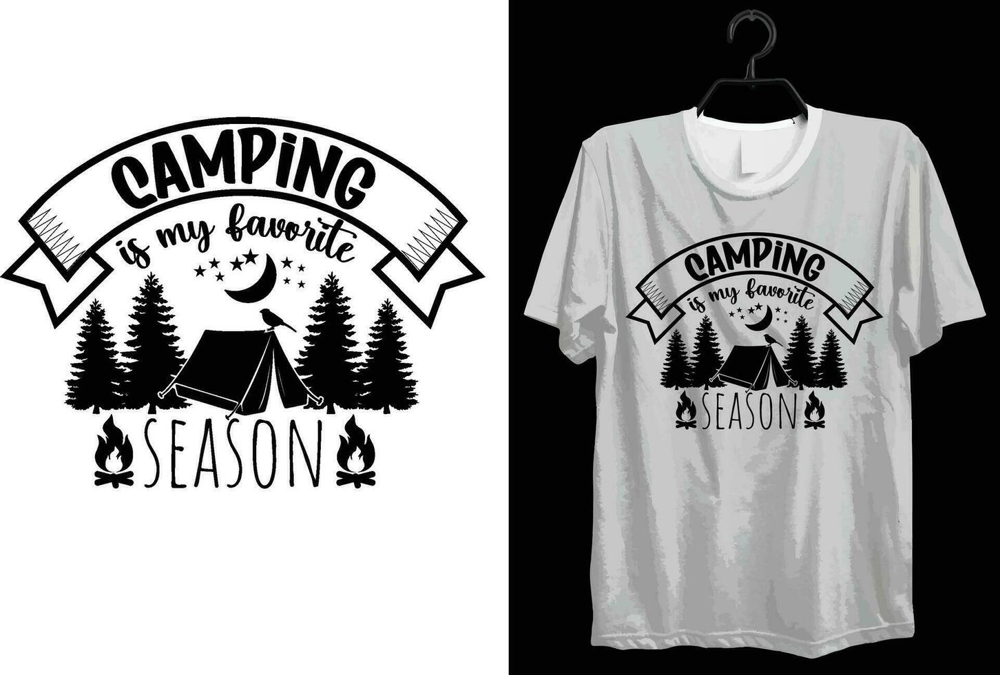 Camping T-shirt Design. Funny Gift Camping T-shirt Design For Camp Lovers. Typography, Custom, Vector t-shirt design. World All Camper T-shirt Design For Adventure.