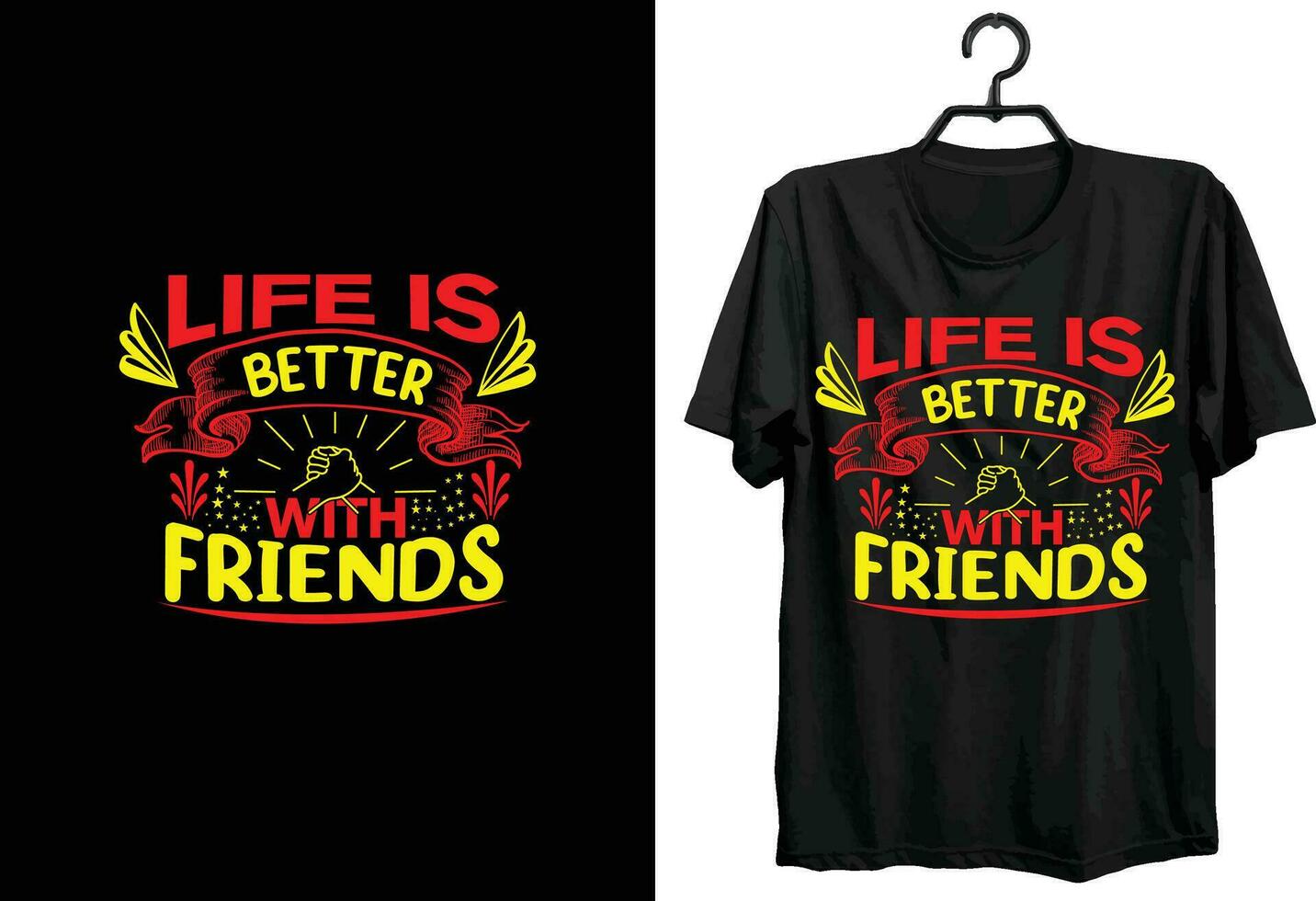 Friendship Day T-shirt Design. Funny Gift Happy Friendship Day T-shirt Design For Friend Lovers. Typography, Custom, Vector t-shirt design. World All Friendship Day T-shirt Design For Friends
