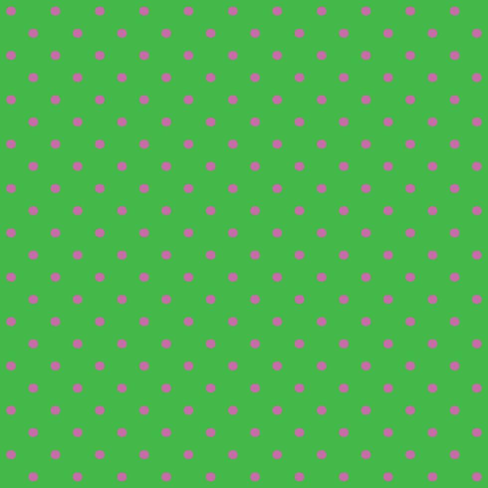 pink and green seamless polka dot pattern vector