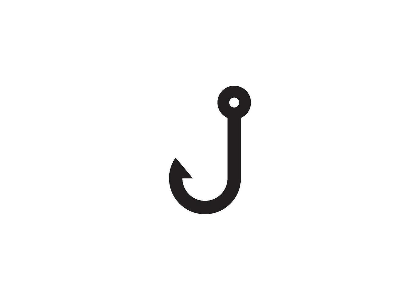 fish hook icon design vector isolated